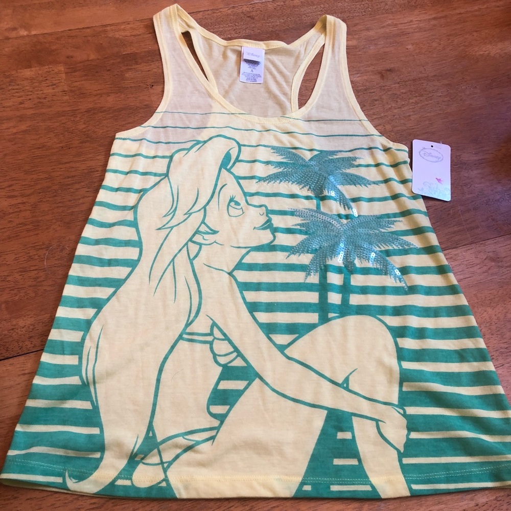 Disney Ariel Little Mermaid Tank top NWT Sz M cute